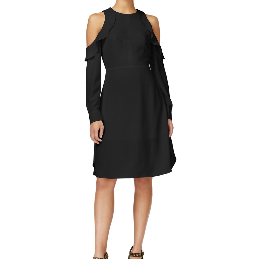 Rachel Roy Cold Shoulder Ruffle Sheath Dress 2